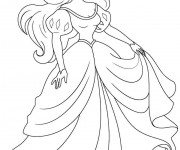 Coloriage Ariel en couleur