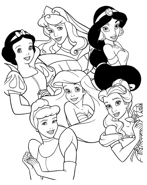 Coloriage et dessins gratuits Héroïnes de Disney en couleur à imprimer