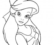 Coloriage La Petite Ariel adorable