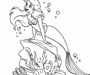 Coloriage Princesse Ariel