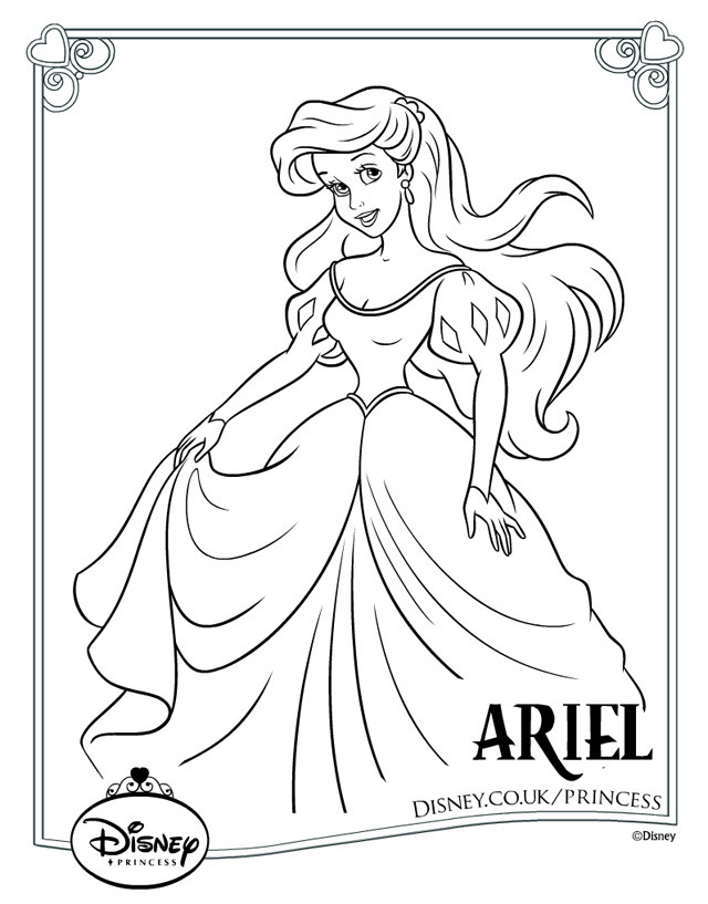 coloriage princesse disney ariel gratuit à imprimer liste