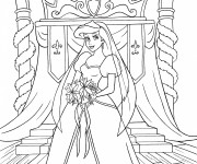 Coloriage Princesse Disney Ariel  merveilleuse