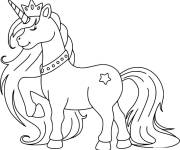 Coloriage La licorne en attendant son prince
