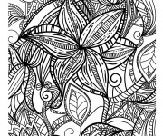 Coloriage et dessins gratuit Mandala Adulte en ligne à imprimer