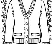 Coloriage Gilet de noel