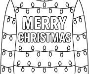 Coloriage Guirlande lumineuse de No&euml;l