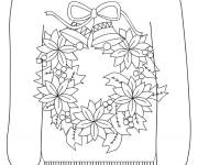 Coloriage Pull de No&euml;l avec Couronne