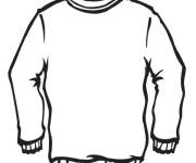 Coloriage et dessins gratuit Pull de noel sans d&eacute;coration à imprimer