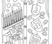 Coloriage Pull de No&euml;l sasn manche