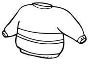 Coloriage et dessins gratuit Pull de noel simple à imprimer