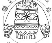 Coloriage pull magique de No&euml;l