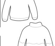Coloriage et dessins gratuit Pulls de No&euml;l sans motifs à imprimer