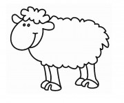 Coloriage Mouton Rigolo en Ligne