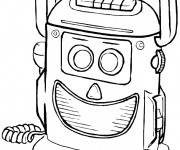 Coloriage Un Robot Rigolo