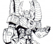 Coloriage Merveilleux Robot de Guerre