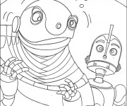 Coloriage Robot amusant pour enfant