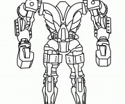 Coloriage Robot de Combat debout