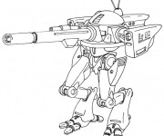 Coloriage et dessins gratuit Robot de Guerre à télécharger à imprimer