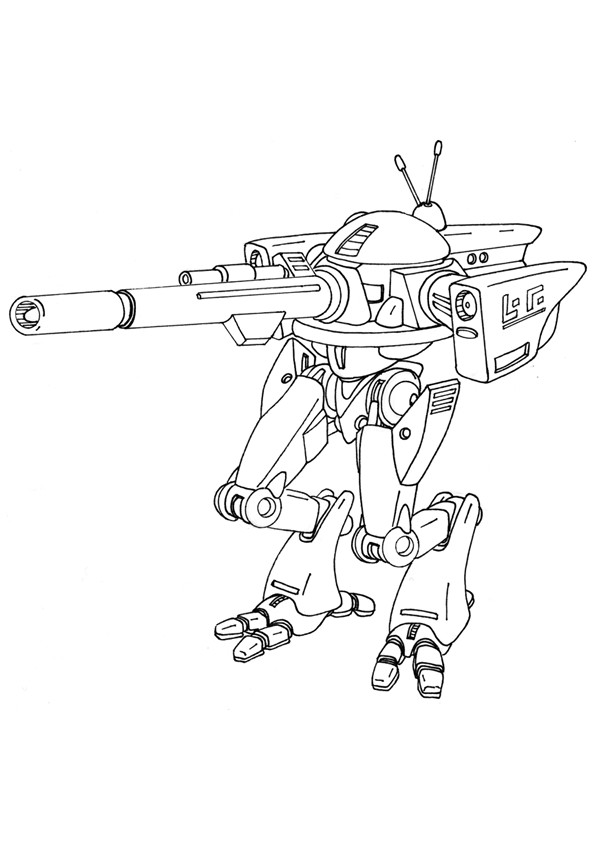 Coloriage Robot De Guerre à Télécharger