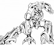 Coloriage Robot de guerre magnifique
