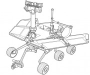 Coloriage Robot de Nasa