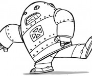 Coloriage Robot en colère