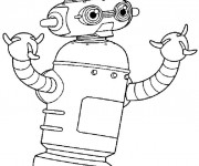 Coloriage Robot En Ligne