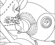 Coloriage Robot en mission Disney