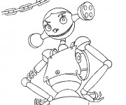 Coloriage Robot Féminine