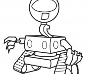 Coloriage Robot maternelle en couleur