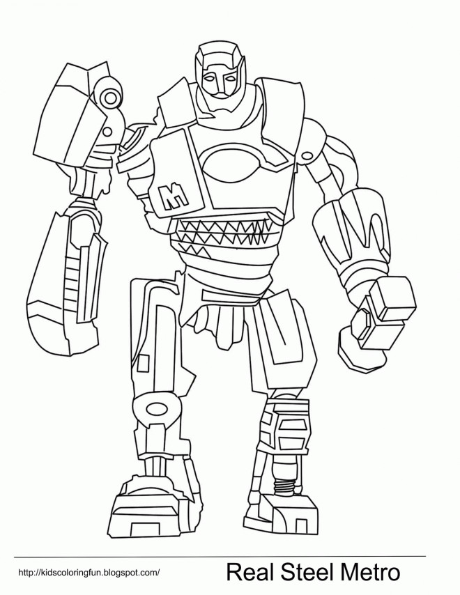 Coloriage Robot Real Steel Metro Dessin Gratuit à Imprimer