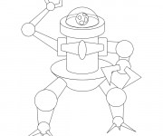 Coloriage Robot stylis&eacute; en Ligne