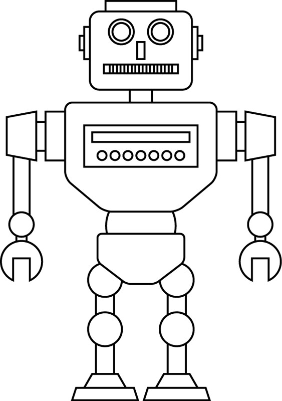 Robot Coloriage A Imprimer