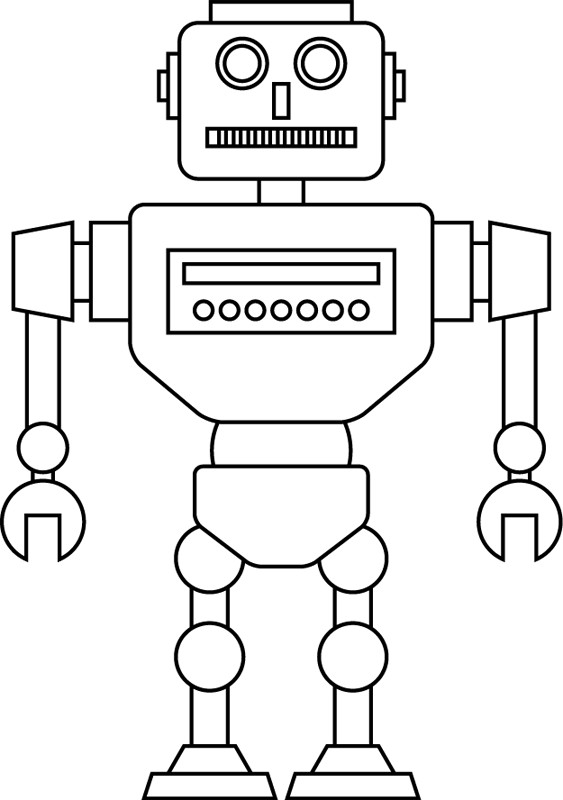 Coloriages robot à imprimer