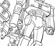 Coloriage Robots G&eacute;ants de combat