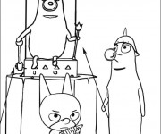Coloriage Samsam &agrave; d&eacute;couper