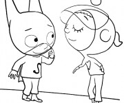 Coloriage Samsam amoureux