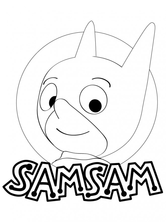 Coloriage Samsam en couleur dessin gratuit à imprimer