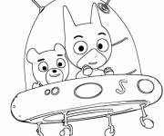 Coloriage et dessins gratuit Samsam et Sam Nounours à imprimer