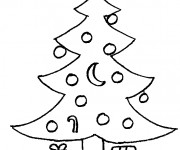 Coloriage et dessins gratuit Arbre de Sapin à imprimer