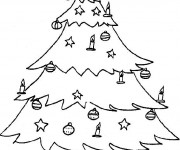 Coloriage Cadeaux de No&euml;l sous le Sapin