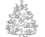 Coloriage Petit Sapin de Noël