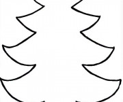 Coloriage et dessins gratuit Sapin de Noël à compléter à imprimer