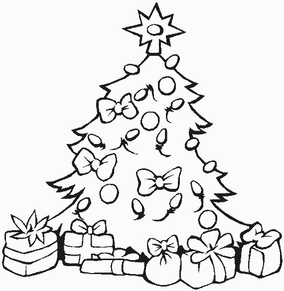 Coloriage Sapin De Noël Décoration Dessin Gratuit à Imprimer