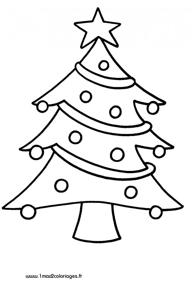 Coloriage et dessins gratuits Sapin de Noël en couleur à imprimer