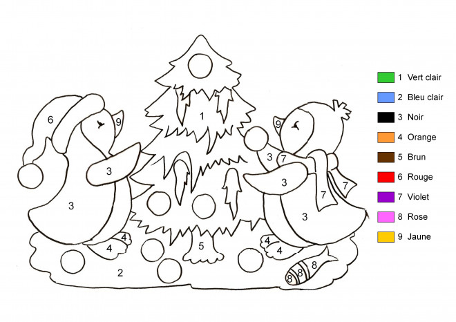 Coloriage Sapin De Noël En Couleurs Différents