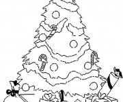 Coloriage Sapin de No&euml;l sur ordinateur