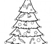 Coloriage Sapin maternelle pour enfants