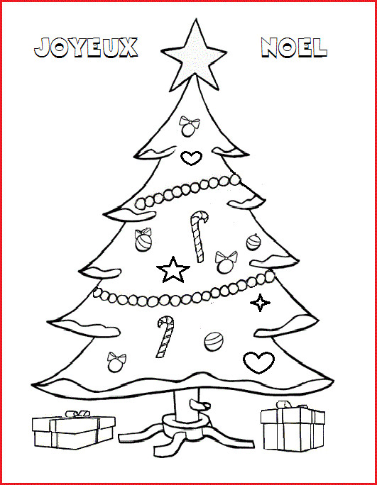 Coloriage Sapin Pour Un Joyeux Noël Dessin Gratuit à Imprimer