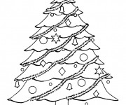 Coloriage Sapin symbole de No&euml;l